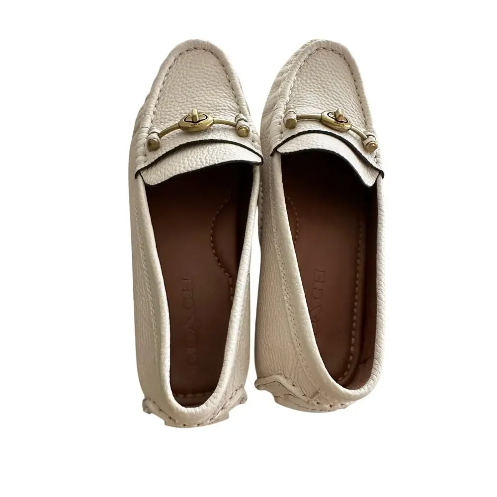 Coach Women’s Crosby Leather Driver Loafer Size 6.5B